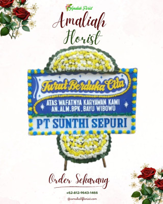 Papan Bunga Duka di Cikoko
