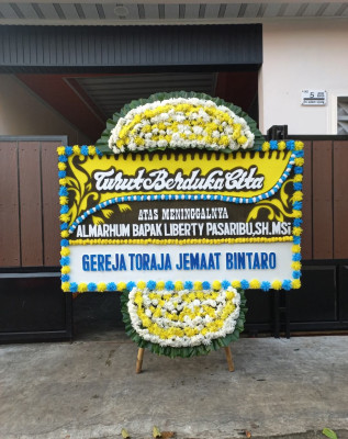 Papan Bunga Duka di Cikoko