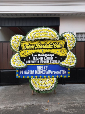 Papan Bunga Duka di Cikoko