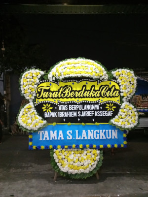 Papan Bunga Duka di Cikoko