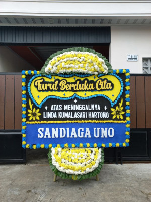 Papan Bunga Duka di Cikoko